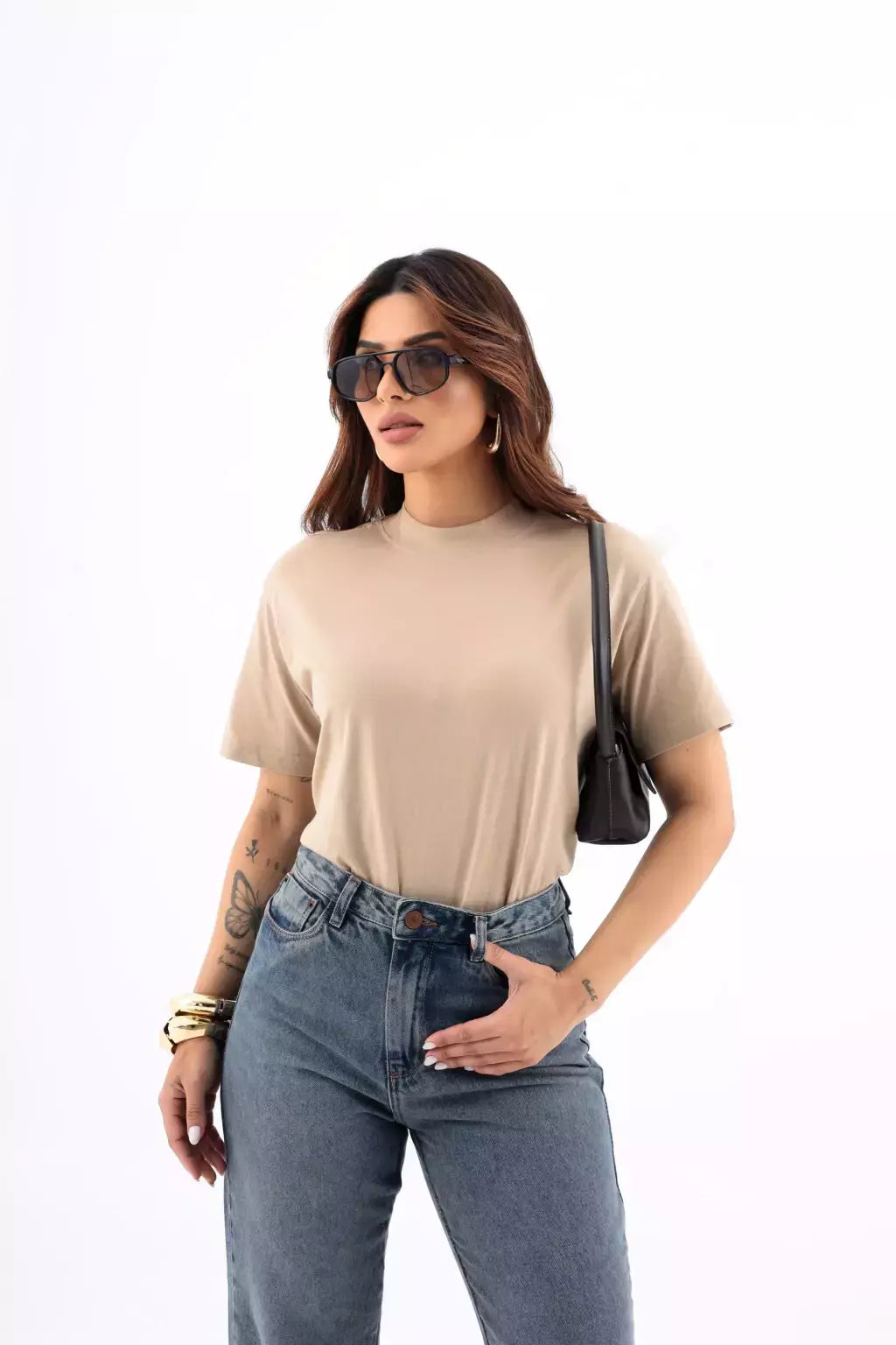 Camiseta Simple - Bege