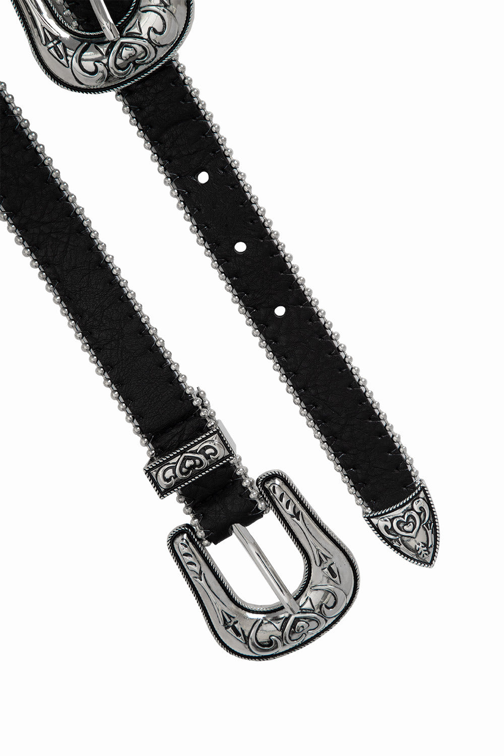 Cinto dupla fivela heart