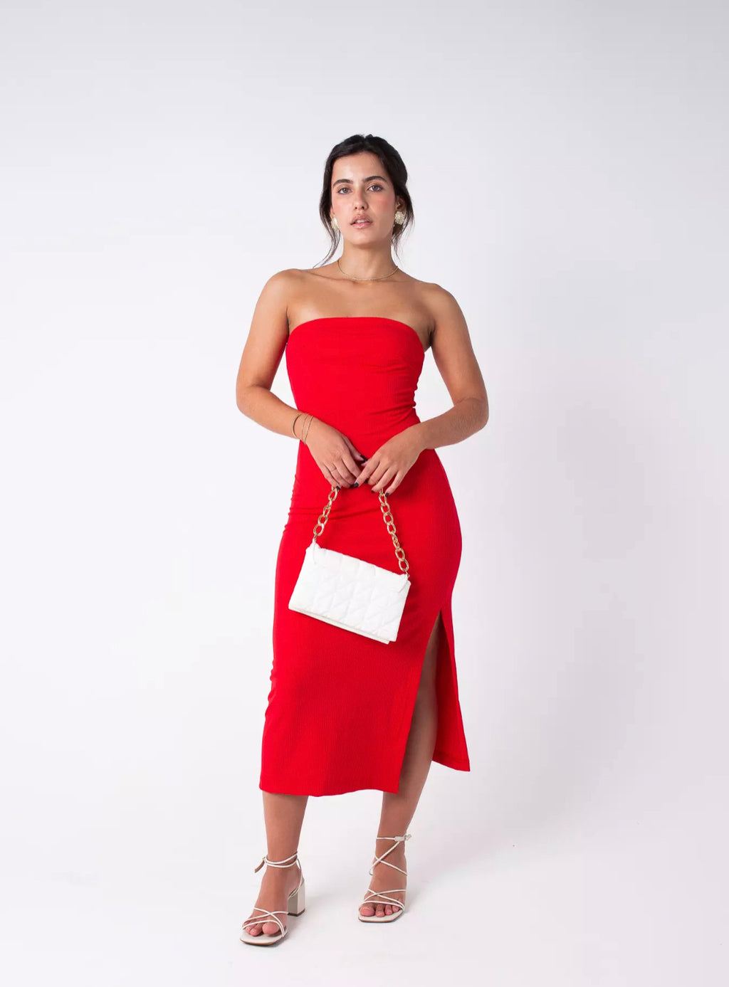 Vestido Carmen - Vermelho