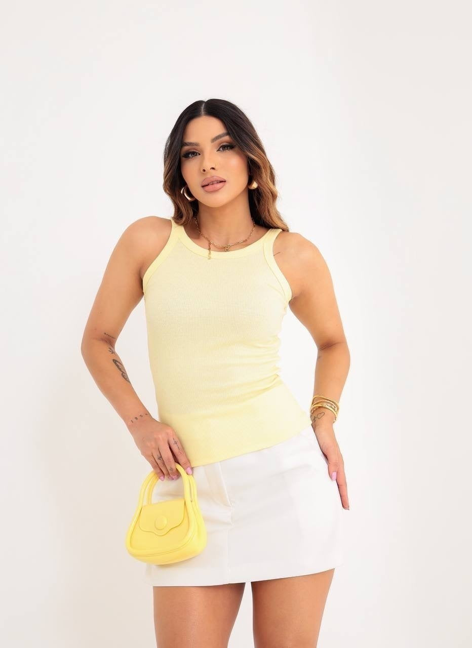 Regata New basic - Amarelo candy