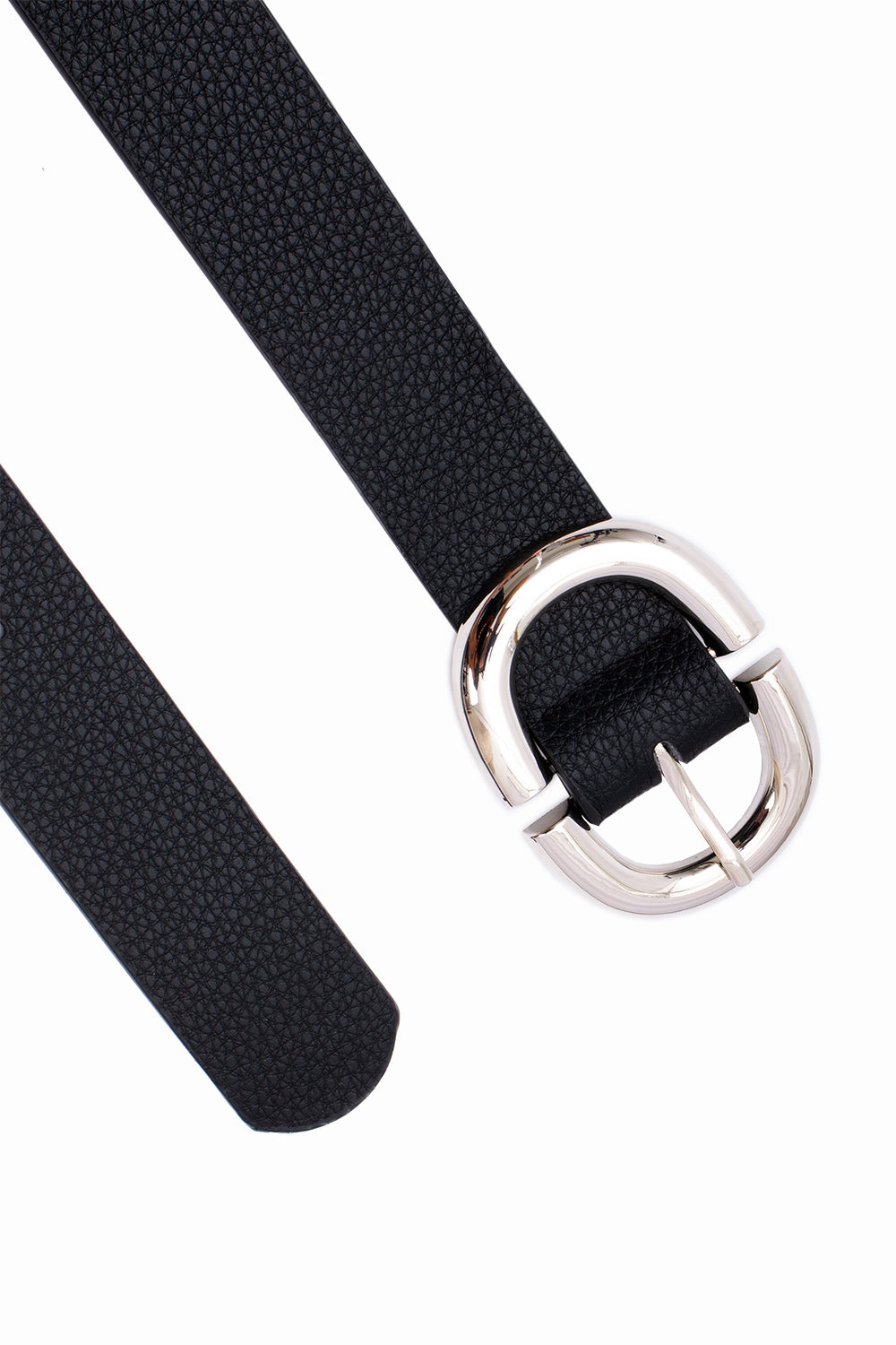 Cinto fivela de metal Prata