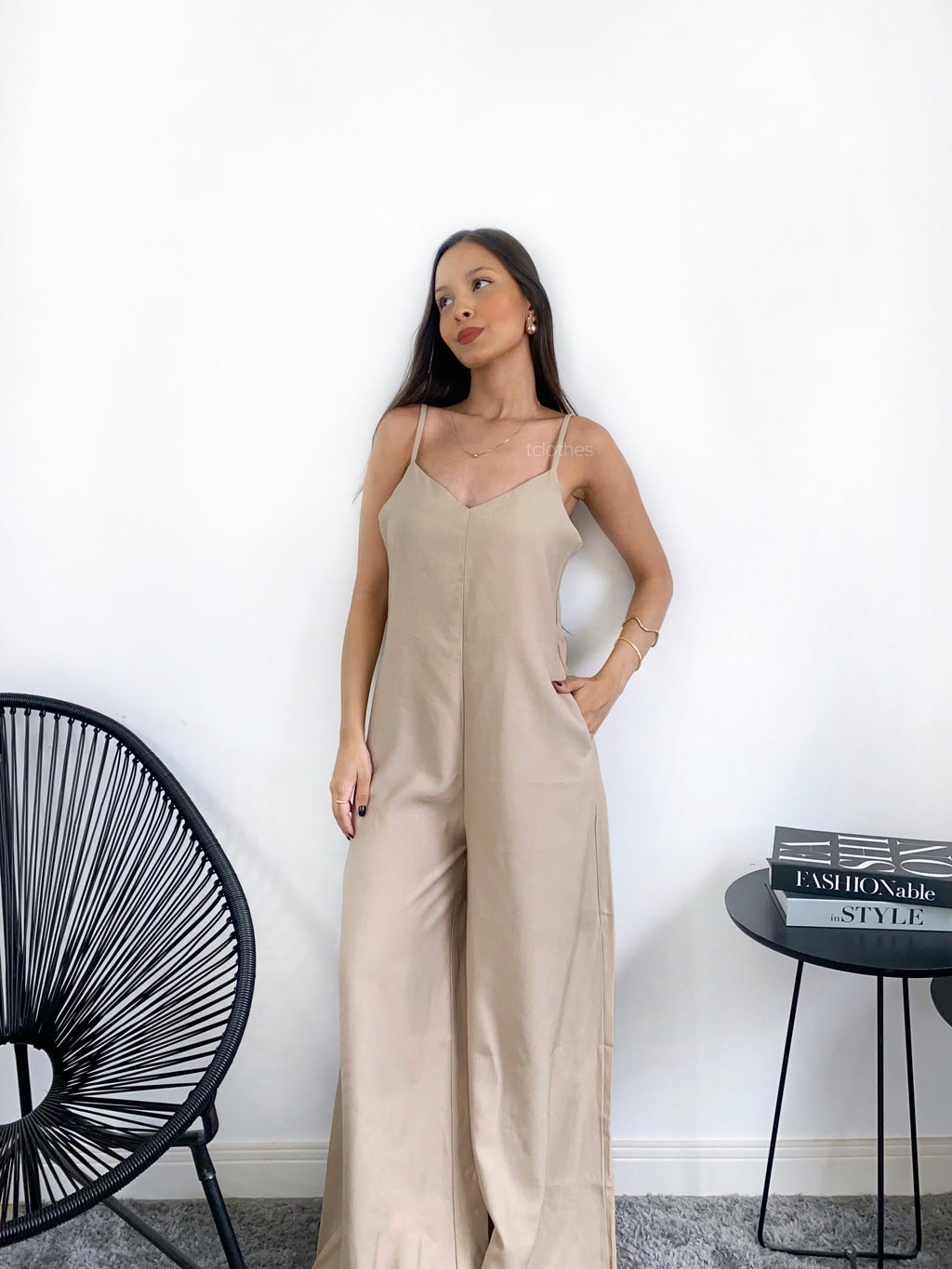 Macacão Carolina - Bege