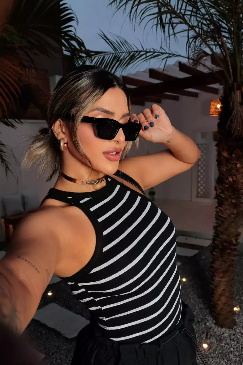 Regata Listrada - preto e off white