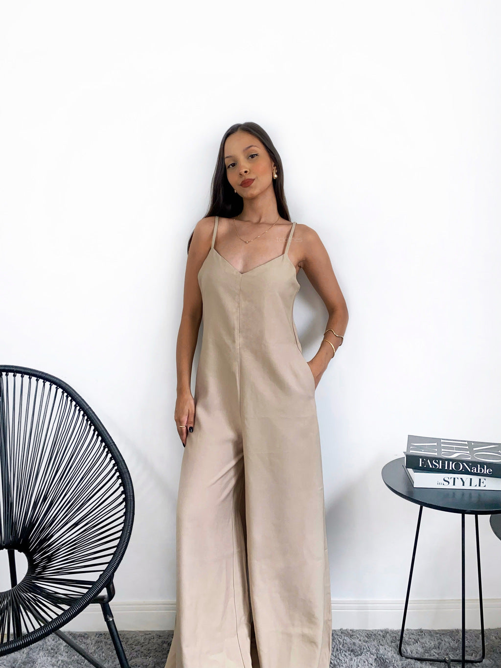 Macacão Carolina - Bege