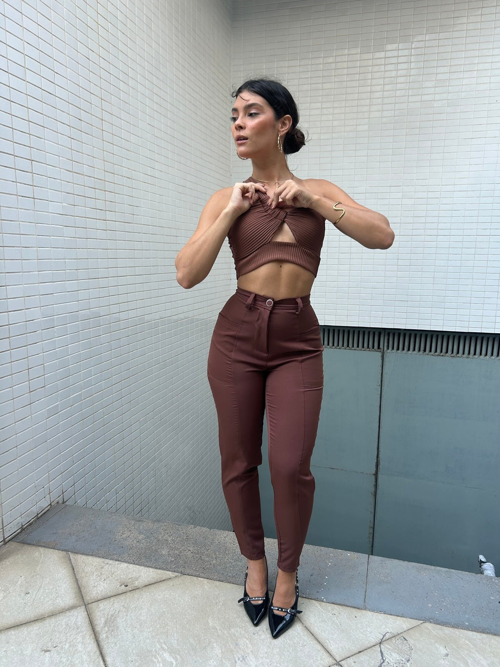 Calça Benne - Marrom