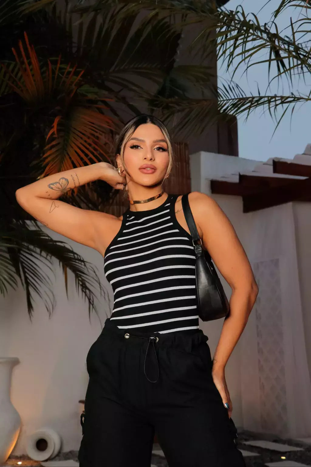 Regata Listrada - preto e off white