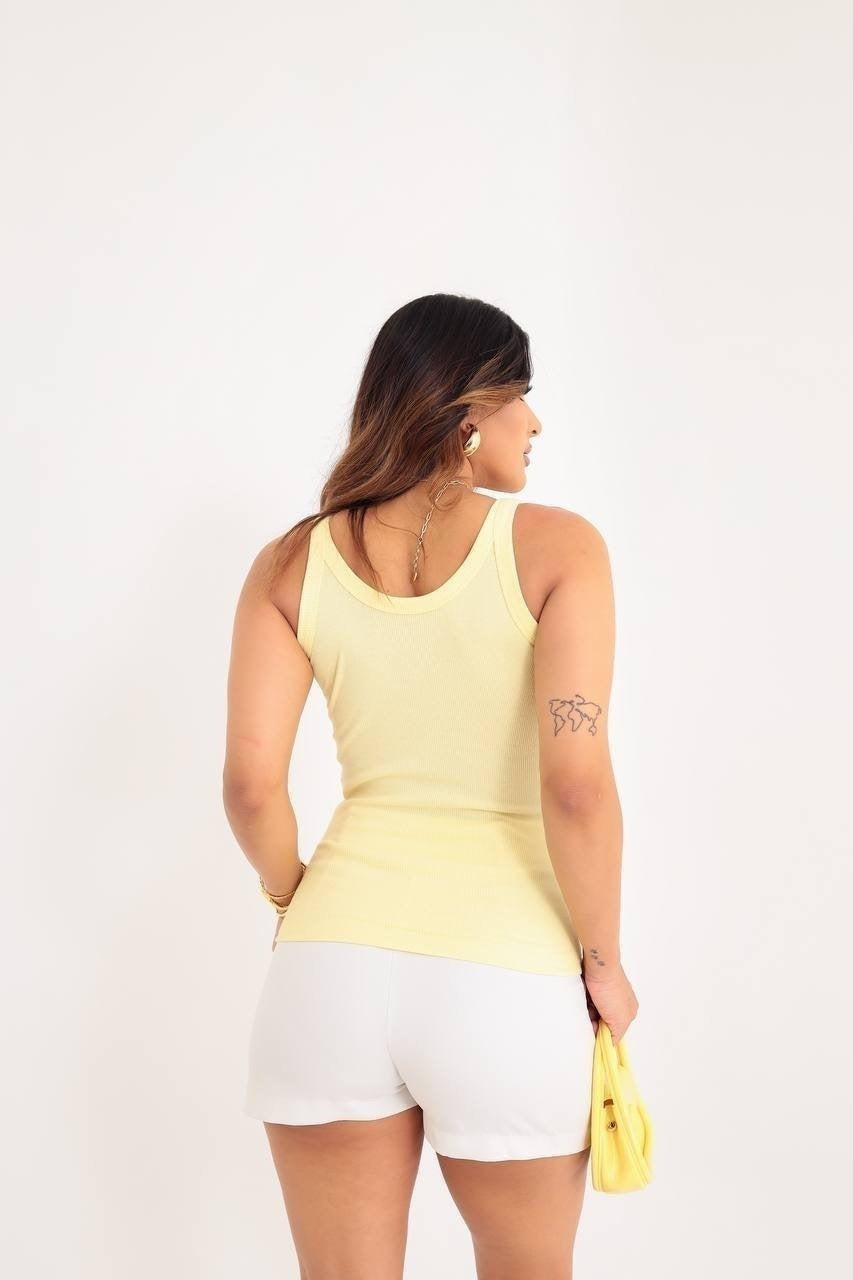 Regata New basic - Amarelo candy