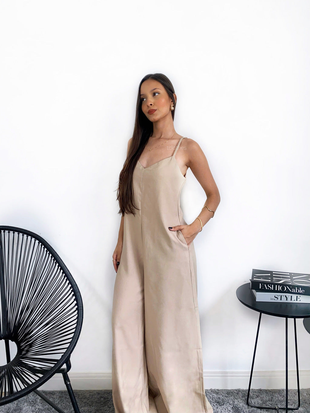 Macacão Carolina - Bege