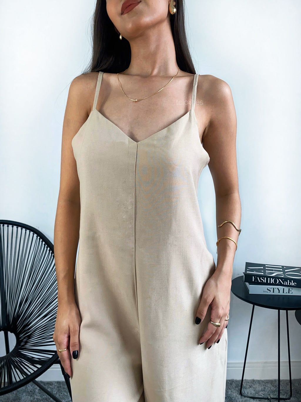 Macacão Carolina - Bege