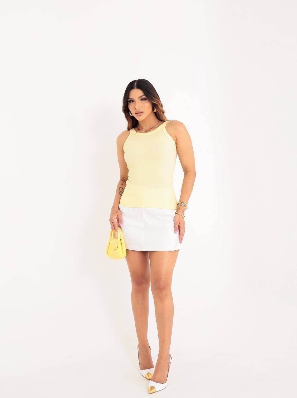 Regata New basic - Amarelo candy